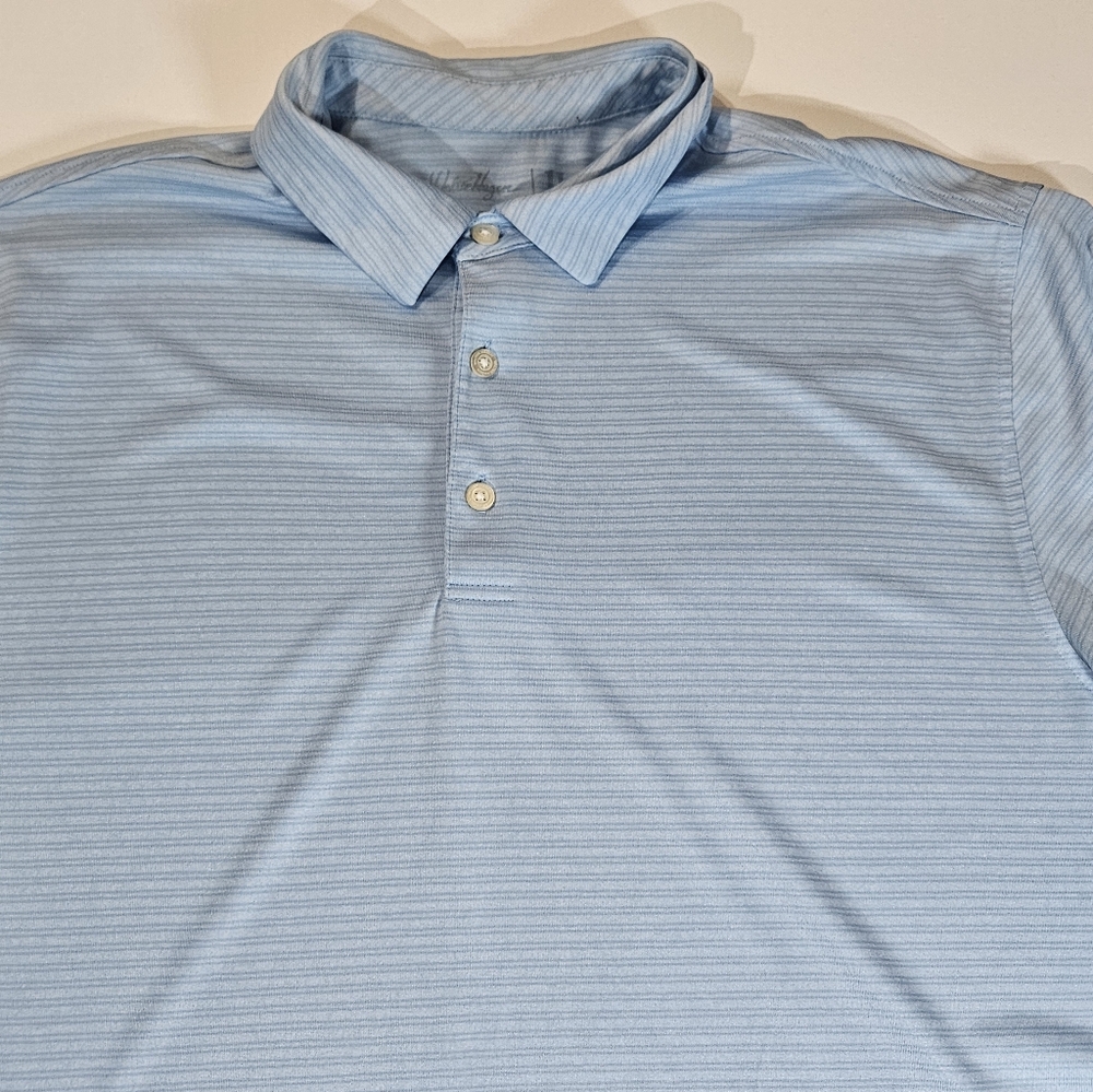 Walter Hagen Mens Golf Polo Size Large Blue Lightweight Outdoors Preppy Athletic - Picture 3 of 7